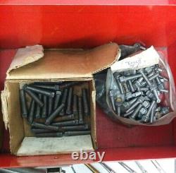 Crack repair kit with taps chisels, Versnick plugs pneumatic air peening gun