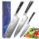 Damascus Steel Kitchen Knife Set Meat Chopping Kitchen Chef Slicing Cutlery Tool
