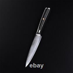 Damascus Steel Kitchen Knife Set Meat Chopping Kitchen Chef Slicing Cutlery Tool