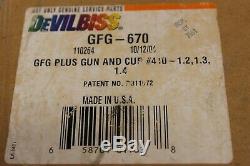 Devilbiss GFG-670 PLUS SPRAY GUN 1.3 Tip Auto Paint