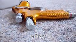 Devilbiss Gti Pro Lite Gold Spray Gun (clear) Te20 Cap 1.3 Setup Boxed & Tools