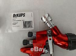 Devilbliss Tekna Copper 1.2 1.3 HVLP spray gun with dkup adapter digital gauge