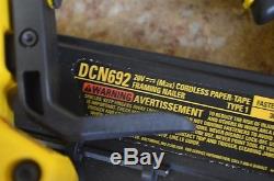 Dewalt DCN692 20v Cordless Paper-Tape Framing Nailer Pre-owned Free Shipping