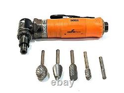 Dotco 12L1281-38 Right Angle Die Grinder 20,000 Rpm's With 5pc Carbide Rotary