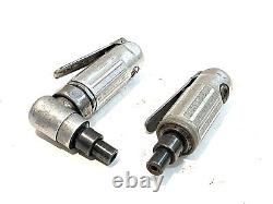 Dotco Pneumatic Mini Right Angle Die Grinder 2pc Lot 1/4 Collet