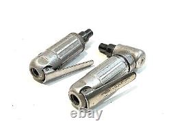 Dotco Pneumatic Mini Right Angle Die Grinder 2pc Lot 1/4 Collet