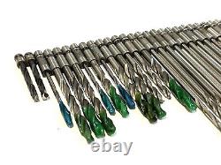 Dotco Pneumatic Palm Drill 2,000 RPM Boeing Quick Chuck With 40pc QC Bit Lot