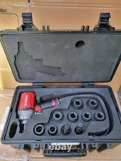 Facom NJ. 1300F2 Air Impact Wrench 3/4 Drive Impact socket steel case full set