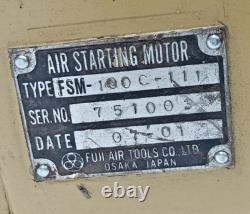 Fuji Air Tools Co Ltd Type Fsm-100 C-111 Air Starting Motor Used Fast Shipping Fuji Air Tools Co Ltd Type Fsm-100 C-111 Air Starting Motor Used Fast Shipping