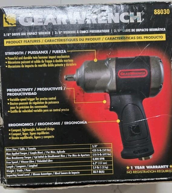 Gearwrench 88030 3/8 Inch Drive Air Impact Wrench