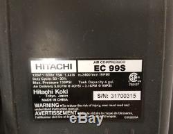 Hitachi 4 Gallon Portable Electric Twin Stack Air Compressor 135PSI Max