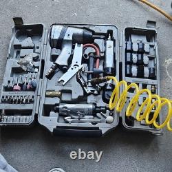 Hurricane Air Tool Kit Impact Wrench, Die Grinder, Ratchet, Sockets, Bits, Case