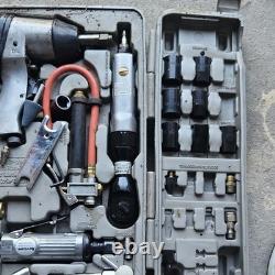 Hurricane Air Tool Kit Impact Wrench, Die Grinder, Ratchet, Sockets, Bits, Case