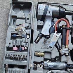 Hurricane Air Tool Kit Impact Wrench, Die Grinder, Ratchet, Sockets, Bits, Case