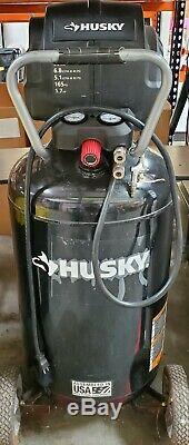 Husky 33 Gal Air Compressor 165 PSI Portable Electric Wheeled 1.7HP