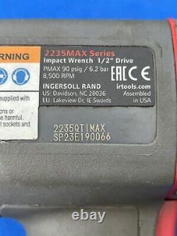 INGERSOLL RAND 2235MAX 1/2 IMPACT WRENCH. Date Code 2023. LOW HOURS. 1350 Ft/lbs