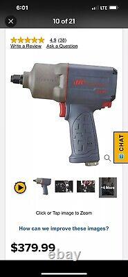 INGERSOLL RAND 2235MAX 1/2 IMPACT WRENCH. Date Code 2023. LOW HOURS. 1350 Ft/lbs