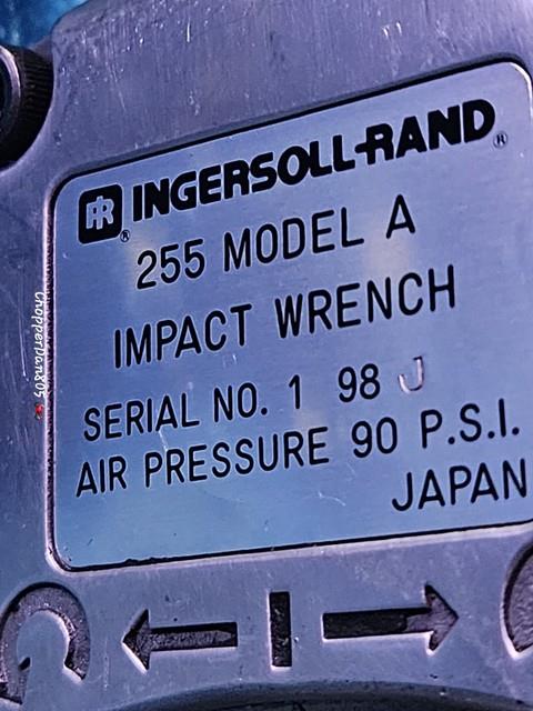 Ingersoll-rand 255? Model A? Impact Air Wrench 90 Psi