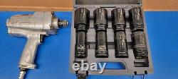 Ingersoll Rand 259 Air Impact Wrench 3/4 Drive With 3/4 Impact Sockets