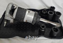 Ingersoll Rand 285B Heavy Air Impact Wrench Ext 1 #5 Anvil-Free S&H +6 Sockets