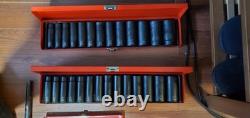 Ingersoll Rand 3/8 & 1/2 drive pneumatic tool set (very light usage)