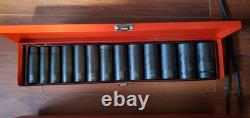 Ingersoll Rand 3/8 & 1/2 drive pneumatic tool set (very light usage)