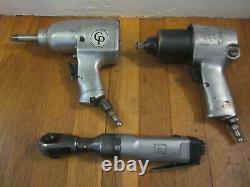 Ingersoll Rand & Chicago Pneumatic 1/2 Air Impact Wrench + IR 3/8 Air Ratchet