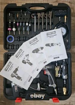 Ironton AIR Tool Accessory Kit Impact Wrench 3/8 Ratchet Die Grinder 85 Pcs Cas