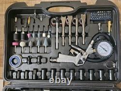 Ironton AIR Tool Accessory Kit Impact Wrench 3/8 Ratchet Die Grinder 85 Pcs Cas