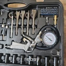 Ironton AIR Tool Accessory Kit Impact Wrench 3/8 Ratchet Die Grinder 85 Pcs Cas