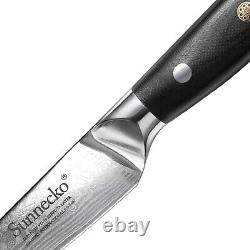 Kitchen Knife Set Chef Chopper Damascus Steel Meat Cleaver Cooking Cutlery Tool