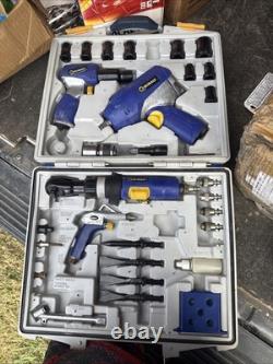 Kobalt Air Tool Kit, 1/2 Impact, 3/8 Ratchet, Pneumatic Accessories, Case Used