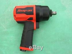 LIKE NEW SNAP ON PT850O ORANGE 1/2 DRIVE IMPACT AIR WRENCH GUN PT850 WithBOOT