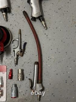 Large Bundle Of Air Power Tools And Accessories (drills, wrenches, etc)
