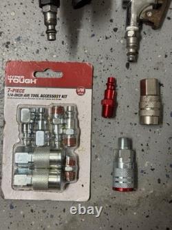 Large Bundle Of Air Power Tools And Accessories (drills, wrenches, etc)
