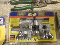 Lot Hvac Tools Malco -benders- Crimpers -panduit Tool- & New Yellow Jacket