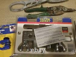 Lot Hvac Tools Malco -benders- Crimpers -panduit Tool- & New Yellow Jacket