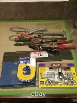 Lot Hvac Tools Malco -benders- Crimpers -panduit Tool- & New Yellow Jacket