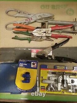 Lot Hvac Tools Malco -benders- Crimpers -panduit Tool- & New Yellow Jacket