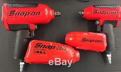(Lot Of 2) Snap-on Pneumatic Impact Wrenches with protective covers