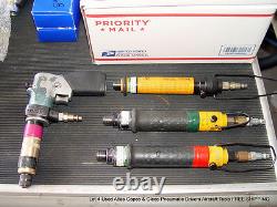 Lot Of 4 Used Atlas Copco & Cleco Pneumatic Drivers Aircraft Tools FREE SHIPPING