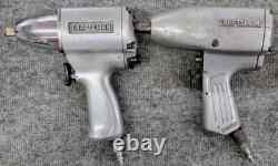 Lot Of 7 Craftsman Air Tools Impacts, Ratchets, Nail Gun And Cut-Off Tool