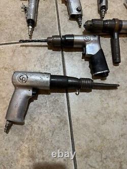 Lot Of 9 Vintage Air Tools Chicago Pneumatic Blue Point Husky