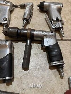 Lot Of 9 Vintage Air Tools Chicago Pneumatic Blue Point Husky