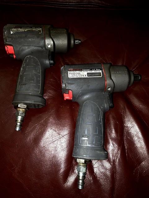 Lot Of 2 Ingersoll Rand Air Impact Wrench (s) 1/2 And 3/8drive