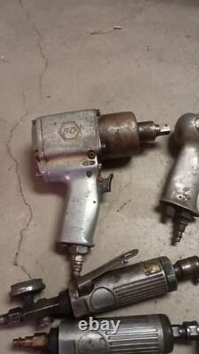 Lot of 22 Pneumatic Air Power Tools For Parts or Repair Impact Drill Grinder