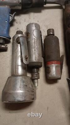 Lot of 22 Pneumatic Air Power Tools For Parts or Repair Impact Drill Grinder