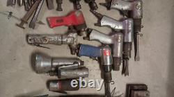 Lot of 22 Pneumatic Air Power Tools For Parts or Repair Impact Drill Grinder