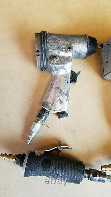 Lot of 4 Central Pneumatic, Astro Pneumatic Impact Wrenches, Air Guns 1/2, 3/8