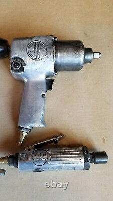 Lot of 4 Central Pneumatic, Astro Pneumatic Impact Wrenches, Air Guns 1/2, 3/8